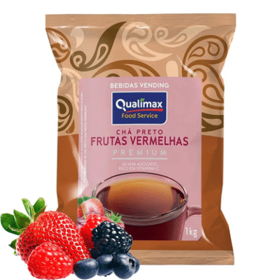 Chá preto frutas vermelhas