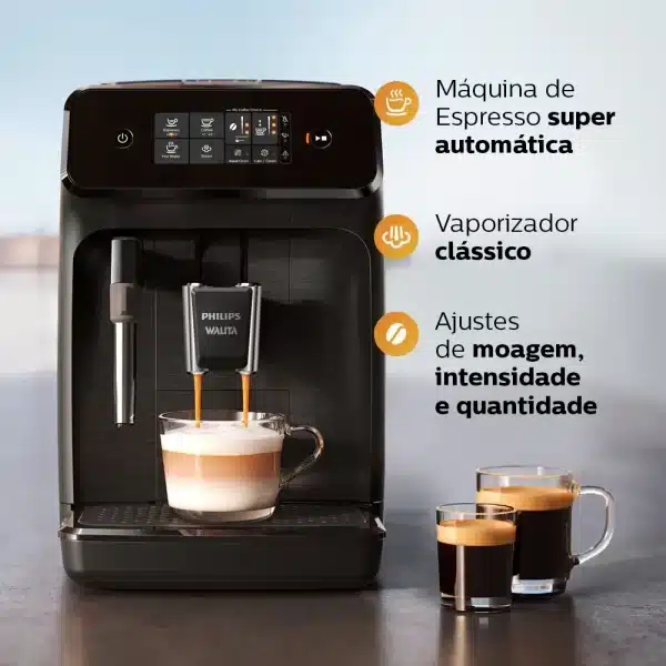 Cafeteira Espresso Automática Série 1200 Philips Walita Preta 1400W - EP1220 - Image 11